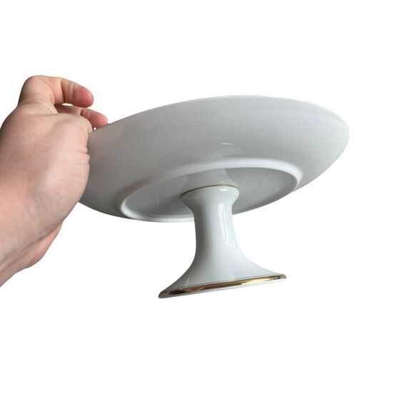 Fitz & Floyd “Christmas Holly” Cake Stand & Server – Vintage Japan unused - Picture 4 of 6